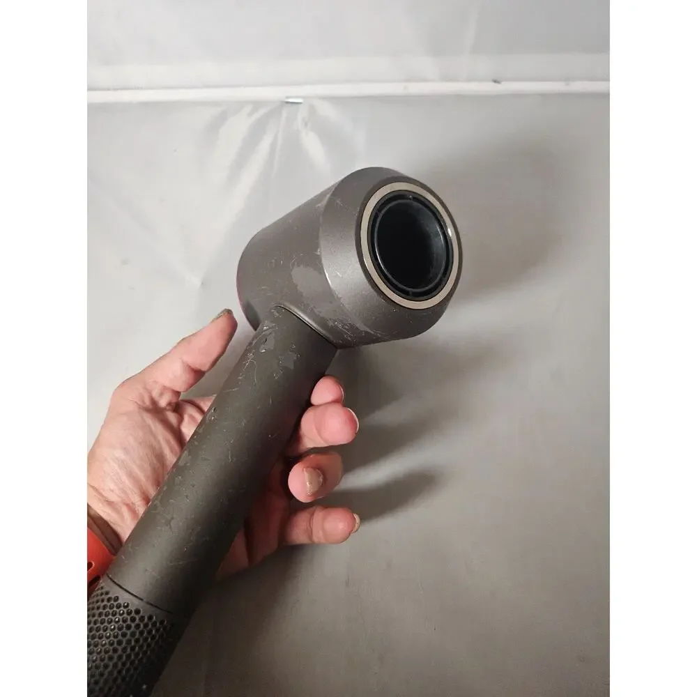 Dyson Supersonic Hair Dryer With Three Attachments. Gray And Fuscha